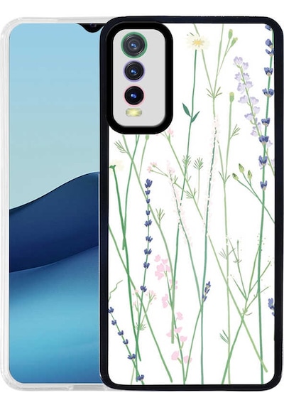 Vivo Y20 Kılıf Tchs M-fit Desenli Kapak - Flower No4 Flower No4
