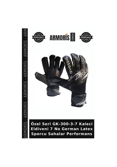 Özel Seri Gk-300-3-7 Kaleci Eldiveni 7 No German Latex Sporcu Sahalar Performans Çok Renkli