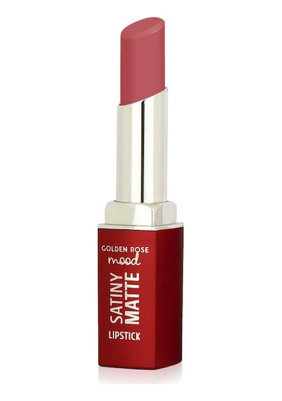 Golden Rose Mood Satiny Matte Lipstick - 06 Peach Amber