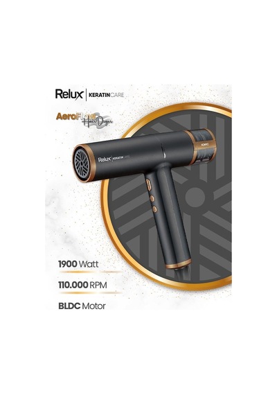 Relux Rhd9190b Siyah 1900 W Saç Kurutma Makinesi Relux Rhd9190b Siyah 1900 W Saç Kurutma Makinesi