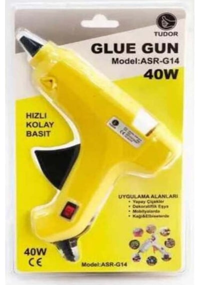 Glue Gun Kalın Sıcak Silikon Tabancası 40w Sıcak Mum Silikon Tabancası Renk Farklılık Gösterebilir