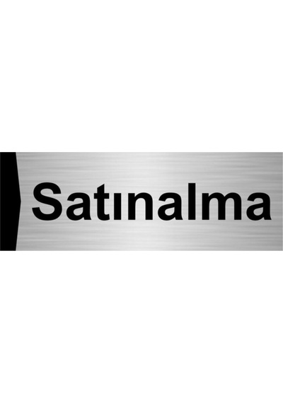 Satınalma 7x20cm Gümüş Renk Metal Yönlendirme Levhası