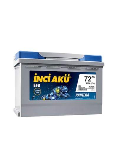 İnci 12 V 75 Ah Amper EFB Max Tigris 750 A EN Start Stop Akü