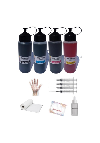 Duruink Brother Dcp-t720dw Uyumlu 4x500ml Mürekkep Dolum Seti