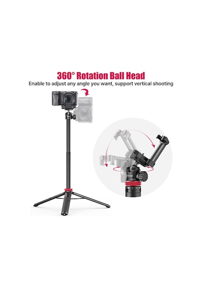 Ulanzi Mt-44 Uzatılabilir Vlog Tripod Siyah