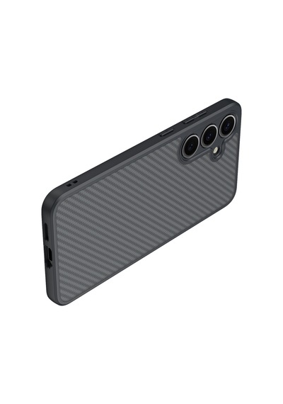 Zore Galaxy S25 Plus Uyumlu Kılıf Magsafe Şarj Özellikli Karbon Fiber Tasarımlı E Siyah