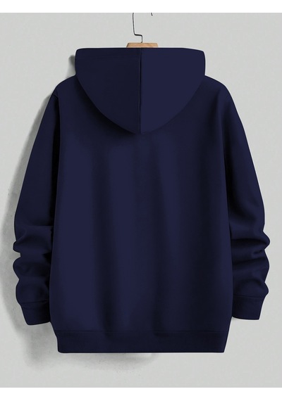Uyguntarz Unisex Minimal Dag Baskılı Oversize Sweatshirt Lacivert
