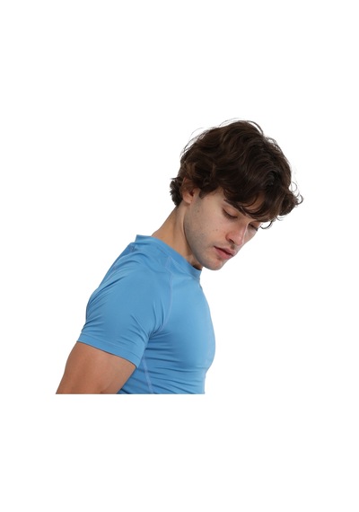 Sportive Yuma Slim Erkek Mavi Antrenman T-shirt 25ke1026-rmvı 1776439 Mavi