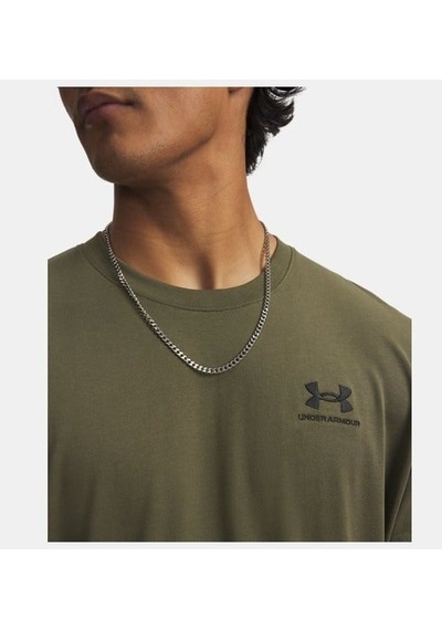Under Armour Ua M Logo Emb Heavyweıght Ss Yeşil Erkek T-shirt 1373997-390