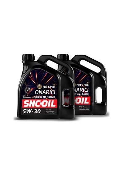 Snc Oil Icon Group 200.000 KM + Bakım Pro-S Plus XL Onarıcı 5W-30 Motor Yağı 2 X 4 L