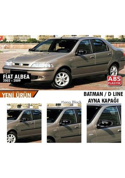 Fiat Albea 2002 - 2012 Yarasa Ayna Kapağı ((piona Black - ithal)