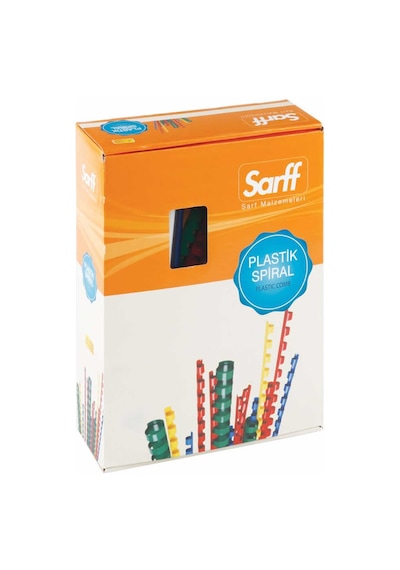 Sarff 25mm.mavi Delux Plastik Spiral 50 Adet