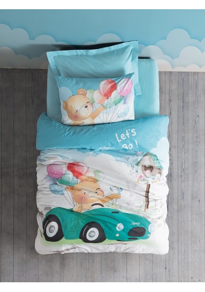 Cotton Box Junior Tek Kişilik Nevresim Takımı Buddy Mavi