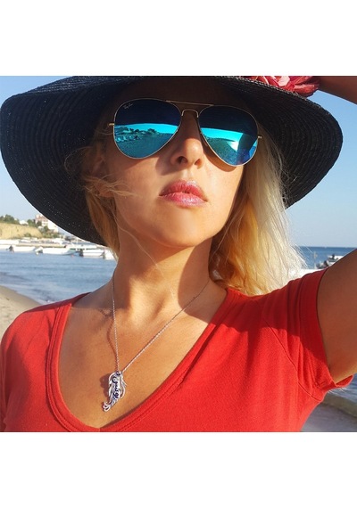 Gümüş Yunus Balığı Kolye
