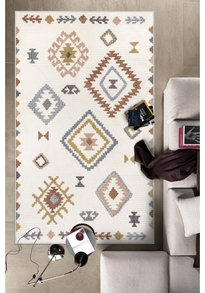 West Home Dijital Baskı Yıkanabilir Kaymaz Taban Mutfak Halısı Salon Halısı Ve Yolluk Wh 541 Multy