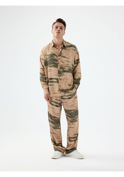 Relax Fit Erkek Pantolon Camel