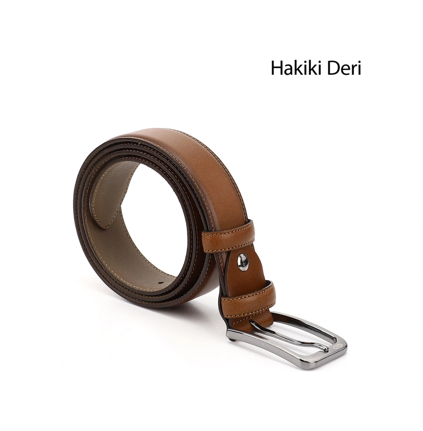 Gönderi(R) Gönderi R Erkek Taba Antik Hakiki Deri 3,5 Cm Klasik Kemer Ddmk32413451 Taba