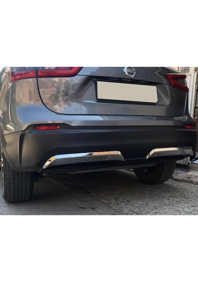 S-Dizayn Nissan Qashqai Krom Arka Difüzör 2 Prç. 2017-2021