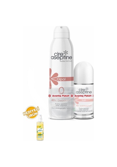Cire Aseptine Opal Deodorant 150ml+soft Rollon 60ml Avantaj Paketi