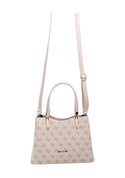 Silver & Polo Silver Polo Pembe - Pudra Monogram Kadın El Çantası Sp1205