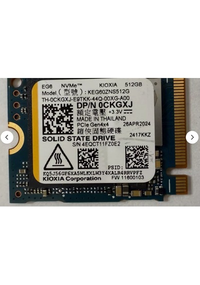 Kioxia Keg60zns512g M.2 Pcle Gen4x4 512gb Ssd