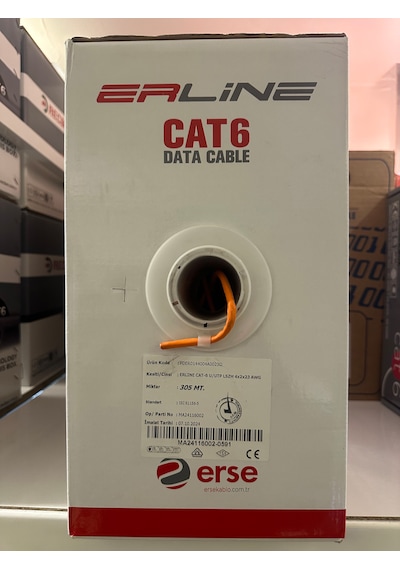 Erse Cat6 U/utp Lszh 4x2x23 Awg 305 Metre Turuncu