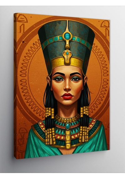 Kanvas Tablo Kraliçe Nefertiti Portresi 70cmx100cm