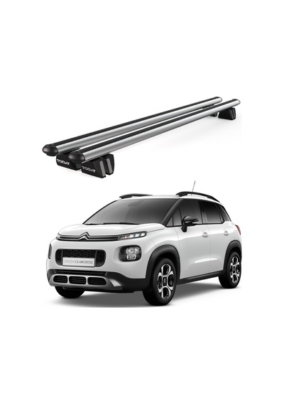 Pençe Citroen C3 Aircross Suv 2018 Ve Sonrası Uyumlu Gri Ara Atkı Port Bagaj Tavan Barı