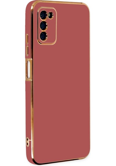 Newface - 729 - Samsung Galaxy Uyumlu A03s Kılıf Volet Silikon - Csmo-tex - - Kırmızı