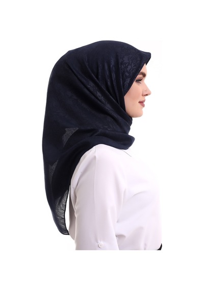 Kofra Desenli Baş Örtü - Siyah