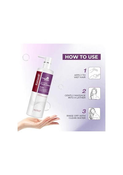 Özlü Blonde Turunculaşma Karşıtı Purple Mor Şampuan 500 Ml Beyaz