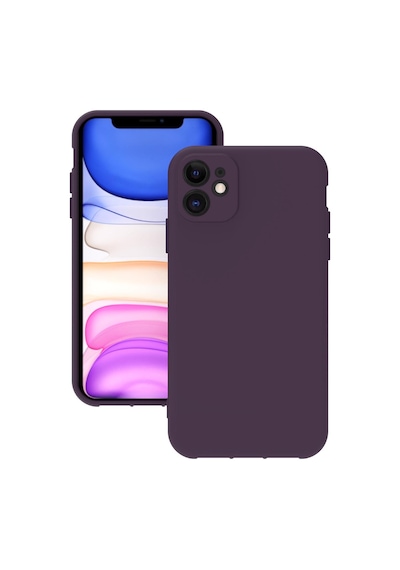 Apple Uyumlu iPhone 11 Kılıf Silikon Rubber Arka Kapak Mor