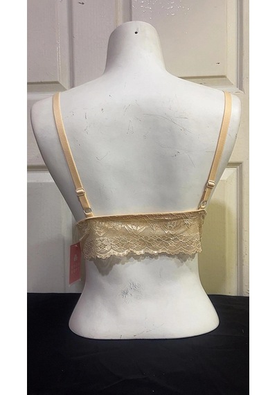 Koza Kadın Desteksiz İpli Soft Bralet Sütyen-ten