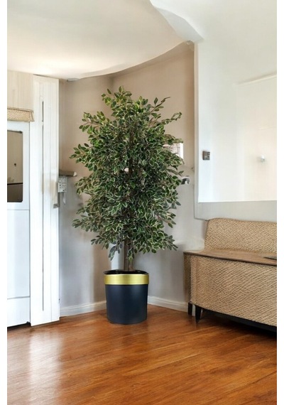 180 Cm Yapay Ficus Dekoratif Ağaç Çok Renkli