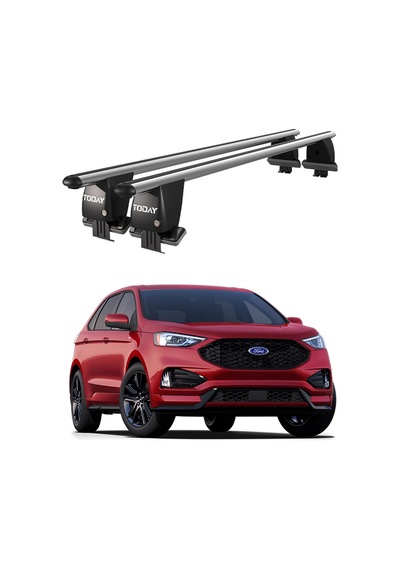 Royal Ford Edge 2016 Ve Sonrası Uyumlu Gri Ara Atkı Port Bagaj Tavan Barı