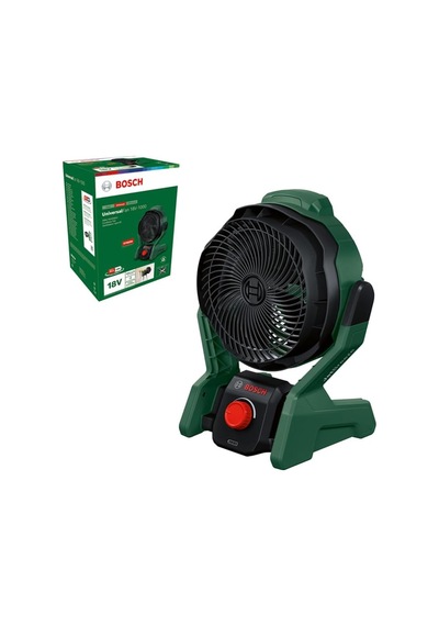 Bosch Home And Garden Akülü Vantilatör, Evrensel Fan 18v-1000 Aküsüz, 18 Volt Sistemi, Amatör Çalışanlar, Kamp