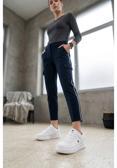 Lumberjack 102013125 Finster Wmn 6fx Kadın Klasik Sneaker Beyaz