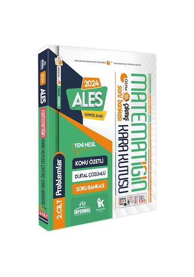 Ales Matematiğin Kara Kutusu 1.ve 2.cilt Konu Özetli D.çözüm