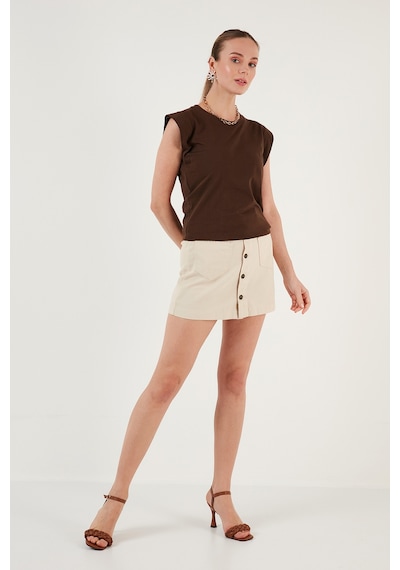 Lela Bayan T Shirt 5864019 Kahve Kahve