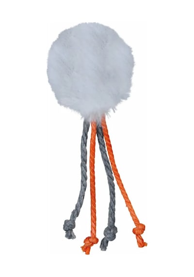 Trixie 4 CM Zilli ve Tüylü Peluş Kedi Top Oyuncağı Çok Renkli