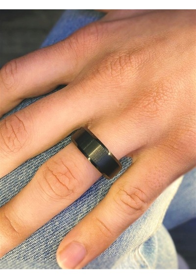 Celikchi Erkek Tungsten Siyah Renk Yüzük Siyah