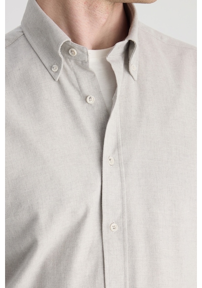 D'S Damat Ds Damat Comfort Ekru Gabardin Gömlek 5hc02hd07265m E01