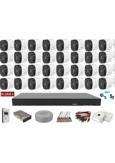 Dahua 32 Kameralı 2 Mp Ahd Güvenlik Kamera Sistemi