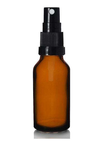 20ml Kahverengi Cam, Siyah Sprey Başlıklı Şişe, 24 Adet, Cam Şişe, Sprey Şişesi, Ecza Şişesi, Dropper Şişe, Medikal Şişe