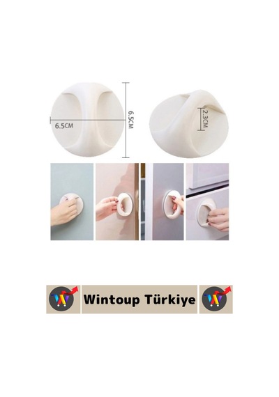 Premium Pencere Dolap Çekmece Fayans Ahşap Çok Amaçlı Kendinden Yapışkanlı Pratik Kulp Tutacak Çok Renkli