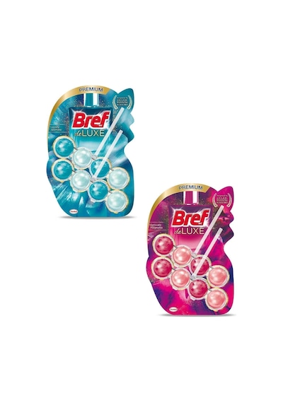 Bref WC Deluxe Duopack Katı Tuvalet Bloğu Yasemin + Manolya 2 x 2'li Paket