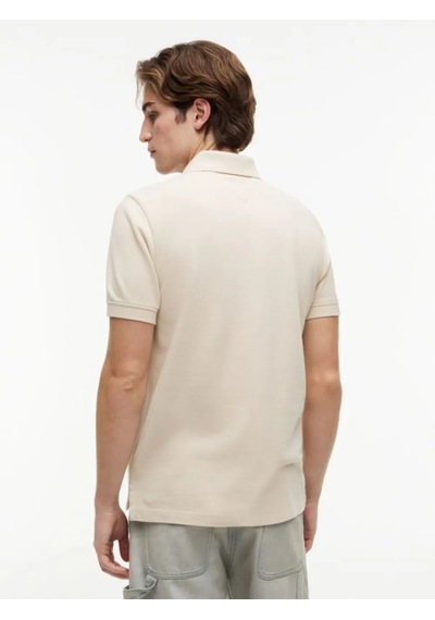 Tommy Hilfiger Erkek Marka Logolu Günlük Kullanıma Uygun Krem Polo Yaka T-shirt Dm0dm22711 Acı