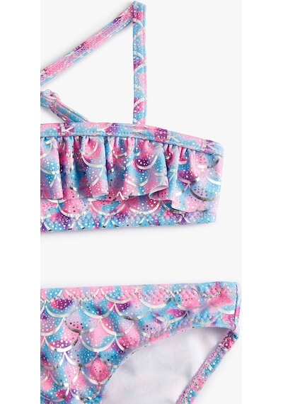 Koton Bikini Takımı Fırfırlı İnce Askılı Pembe Desenli 4skg00001mm Pembe Koton Bikini Takımı Fırfırlı İnce Askılı Pembe Desenli 4skg00001mm Pembe