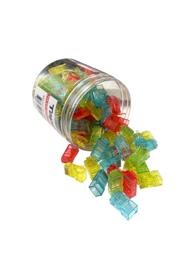 Taplin Tk-876c Rj45 Cat6 8p-8c 4 Renkli Soket - 100adet