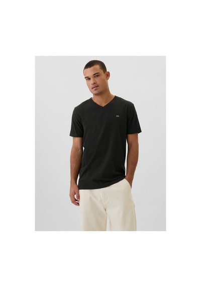 Gap V-frch Everyday Soft Erkek Tişört SIYAH